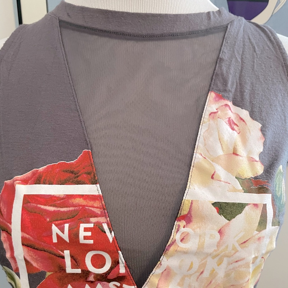 Express OneEleven Hazy Purple Vneck Tank - Picture 3 of 8